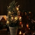 thumbnail image 7 of Zukuco Indoor Christmas Garland Decorations, 10FT 30LED Festive Lighted Berry Beaded Garland for Xmas Tree, Home, Mantel, Fireplace Holiday Decor(White), 7 of 7