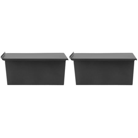 

2pcs Black Loaf Pan with Cover Non Stick Bread Baking Mould Toast Mold Bakeware for Home (450g)