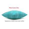 thumbnail image 3 of Mandala Accent Spring Summer 22x22 Set of 2 Decorative Throw Pillow Covers 100% Cotton Home Decor Pillowcases for Sofa Couch (Turquoise), 3 of 6
