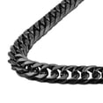 thumbnail image 3 of 9-21mm Black Tone Men Stainless Steel Curb Cuban Chain Necklace or Bracelet, 3 of 5
