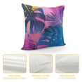 thumbnail image 4 of Acheng Short Plush Pillowcase 1 Piece - Palm Leaves with Lush Branches and Leaves, Tropical Jungle Palm Leaves with Charming Colors White, 4 of 5