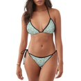 thumbnail image 1 of Fotbe Cute Honeybees Traje de Baño para Mujer de Dos Piezas – Bikini Sexy de Tirantes Tipo Halter con Diseño Triangular, 1 of 6