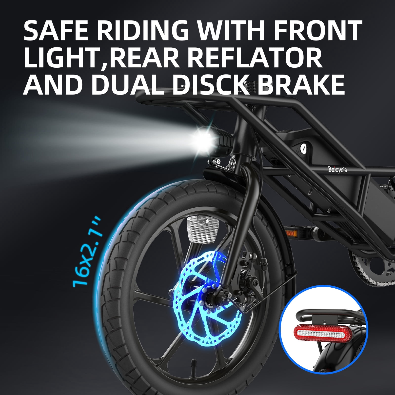 Electric Bike for Adults, 750W Peak Motor with 20MPH, 35Miles PAS Range,375Wh Removable Battery Ebike with 16'' Pneumatic Tire for Commute,UL2849 Certificated Bicycle for Adults and Teens