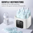 thumbnail image 6 of FVLOENG Baby Bottle Warmer,Fast Milk Warmer for Breastmilk,Accurate Temp Control,48H Thermostat,Portable Bottle Warmers,Fits 4 Bottles,Milk Warmer with Thaw,Sterilizing,Heat Food with Remote Control, 6 of 9