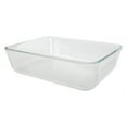 thumbnail image 3 of Pyrex 7211 6-Cup Rectangle Glass Food Storage Dish with 7211-PC 6-Cup Cadet Blue Lid Cover (2-Pack), 3 of 6