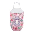 thumbnail image 2 of FOR U DESIGNS Koala Strawberry Halter Neck Swimwear for Girls Kawaii One Piece Sleeveless Bathing Suits Breathable Kids Off Shoulder Swimsuit Size 5-6 Years, 2 of 6