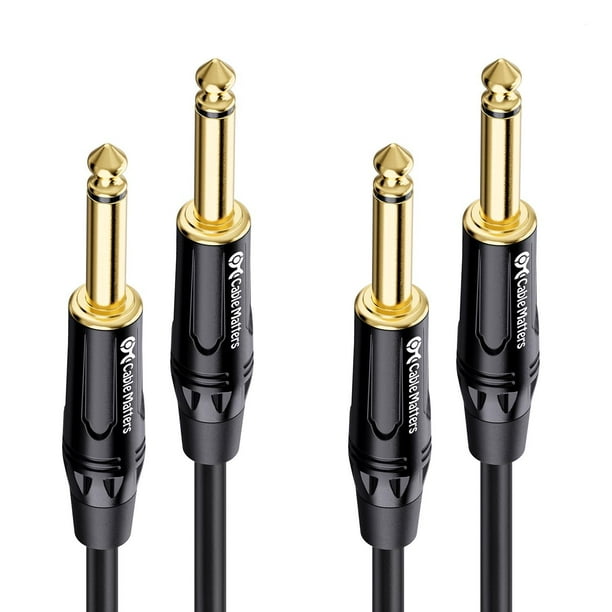 Cables de Guitarra Eléctrica Cable Matters TS a TS 1/4 Pulgadas 6 Pies