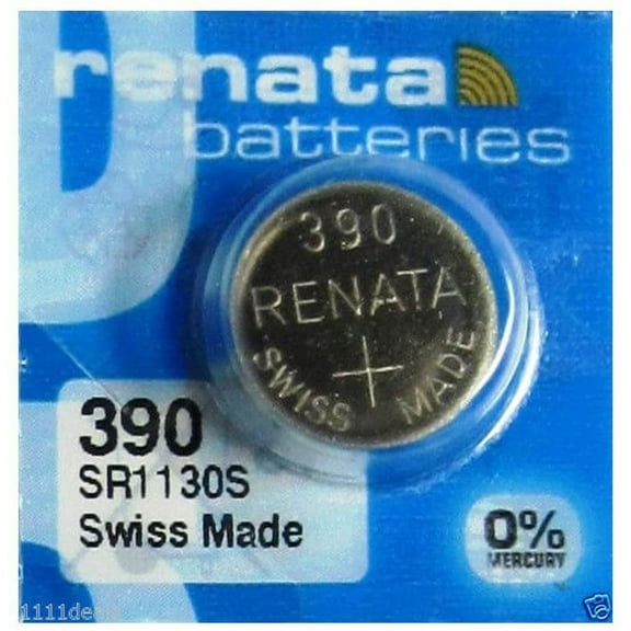 Renata Batteries 390 Silver Oxide Battery (5 Pack)