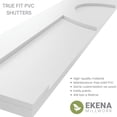 thumbnail image 7 of Ekena Millwork 18"W x 80"H True Fit PVC Center Circle Arts & Crafts Fixed Mount Shutters, Viridian Green (Per Pair - Hardware Not Included), 7 of 7
