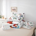 thumbnail image 6 of jejeloiu Cartoon Camper Car 7-Piece Twin Bedding Sets,Colorful Rv Bedding Comforter Set,Happy Camping Sheet Sets For Girsl Boys,Microfiber Bedroom Decor Reversible, 6 of 8