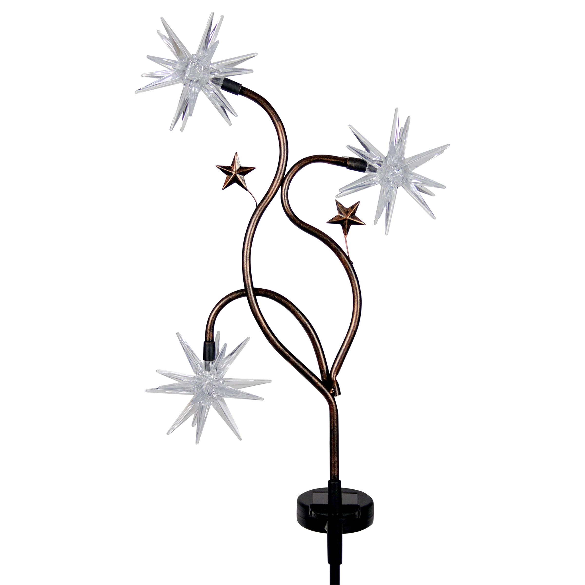 patriotic solar stake lights