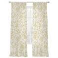 thumbnail image 6 of Farmhouse Yellow Sheer Curtains for Living Room Bedroom Vintage Flower Leaf Botanical Plant Sheer Curtains 108 Inch Long 2 Panels Set Light Filtering Curtain Window Treatments Drapes for Dining Room, 6 of 6