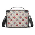 thumbnail image 3 of Lunch Box Pioneer Flower Floral Print Pattern Insulated Lunch Bag for Women Men,Medium Leakproof Lunchbox Cooler Bag Adjustable Strap,10 X 6.7 X 8 Inches, 3 of 6