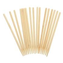 Ferencaa 100pcs Professional Scratch Painting Wooden Pens Children Scratch Pens (Light Brown)