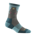 thumbnail image 5 of Darn Tough Women's Bear Town Micro Crew Lightweight with Cushion, Medium, Quartz, Purple, Aqua (Variety Pack), 5 of 8