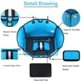 thumbnail image 3 of Bolsa QOGiR multipropósito para gimnasio y playa, ligera, grande, azul celeste, 3 of 9