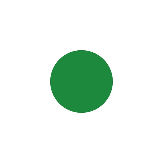 LiteMark 8.5 Inch Green Dot Decal Stickers for Floors and Walls - Pack of 4