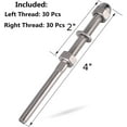 thumbnail image 2 of Senmit Threaded Stud Tension End Fitting Terminal, 1/8" Stainless Steel Cable Railing, Cable Deck Railing Hand Swage T316 Marine Grade 60 Pack, 2 of 2