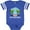 Football Blue and White, variant on Inktastic Summer Vacation in Daytona Beach Boys or Girls Baby Bodysuit