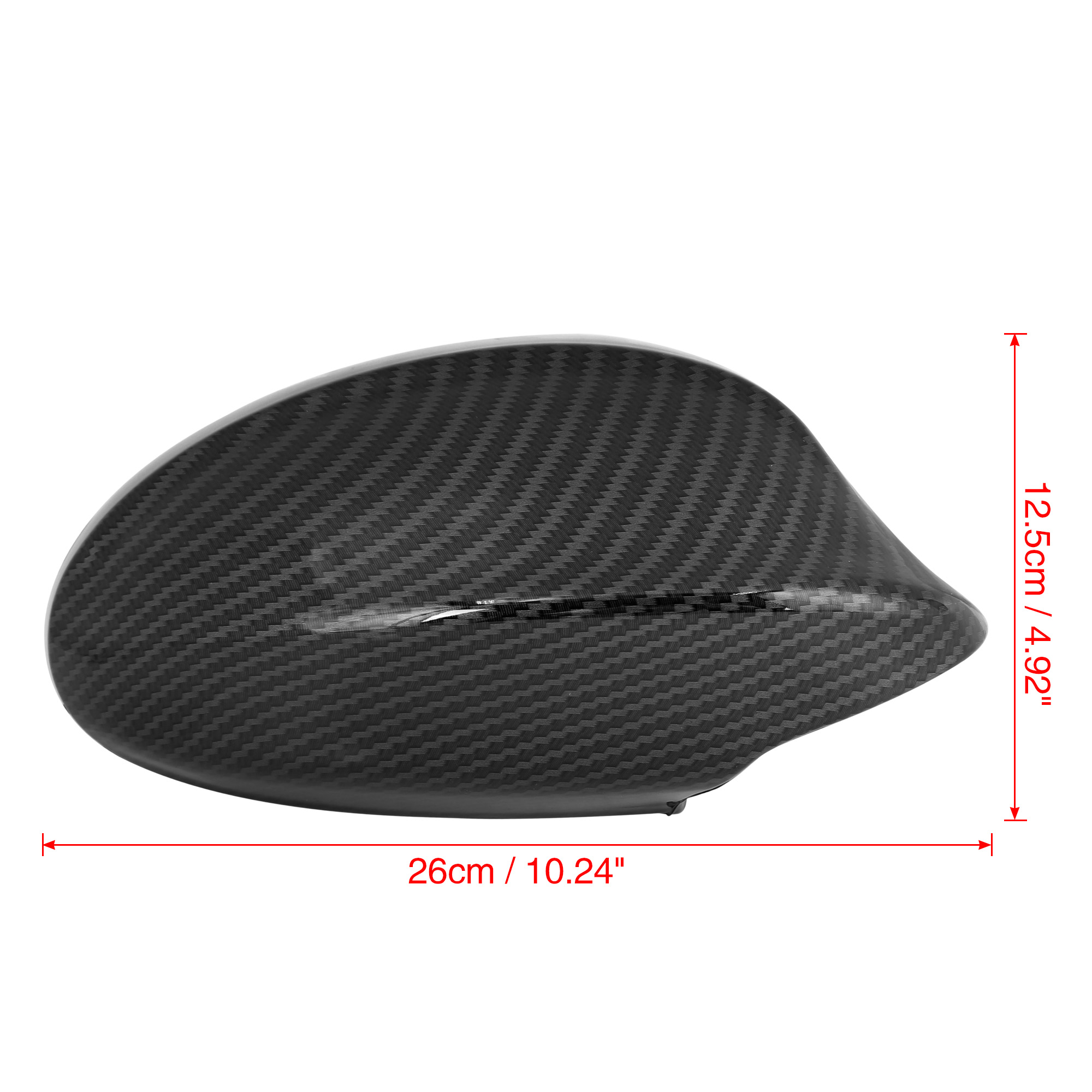 Pair New Exterior Rear View Mirror Covering Cap Carbon Fiber Pattern for BMW