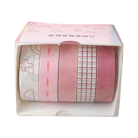 Washi Paper Tape Set in Aesthetic Macaron Colors for Journaling Scrapbooking and DIY Craft Decoration