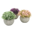 thumbnail image 3 of Juego de 3 Miniplantas Artificiales Nikou en Maceta de Plástico Verde, 3 of 15