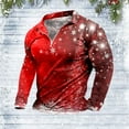 thumbnail image 2 of Pack De Playeras Para Hombre Camisa Navideña De Otoño E Invierno Para Hombre Camisa Superior Con Estampado De Árbol De Navidad En Capas Y Empalme De Colores Mixtos, 2 of 4