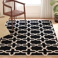 thumbnail image 4 of SAFAVIEH Cambridge Liz Geometric Wool Area Rug, Black/Ivory, 3' x 5', 4 of 9