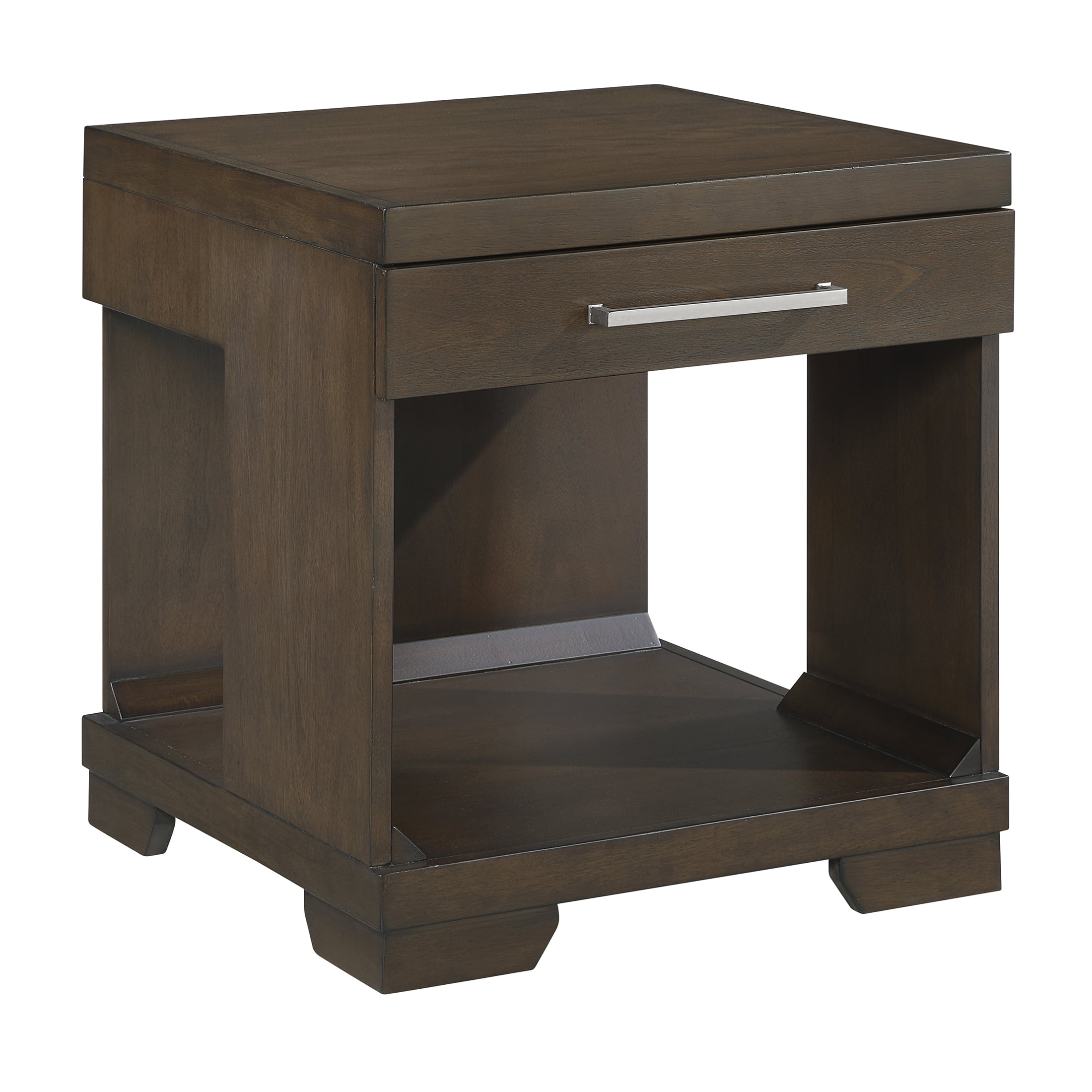 OakvillePark Alton End Table with 1 Drawer, Espresso