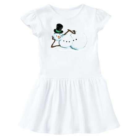 

Inktastic Sassy Snowman in Top Hat Gift Baby Girl Dress