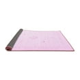 thumbnail image 2 of Ahgly Company Indoor Rectangle Solid Pink Modern Area Rugs, 7' x 9', 2 of 4