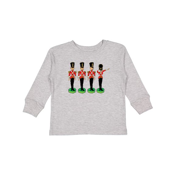 Inktastic Christmas Dabbing Tin Soldier Boys or Girls Long Sleeve Toddler T-Shirt