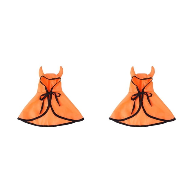 Capa de Halloween para mascotas Methold Naranja S 2piezas