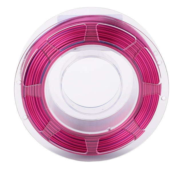PLA Filament, 1.75mm 200g Smoothly Glossy 3D Printer Filament Blue and Purplish Red for DIY Projects