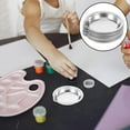 thumbnail image 5 of MRLESS 8pcs Stainless Steel Paint Palettes For Watercolor And Oil Painting Small Round Easy To Clean Painting Makeup Palette Paint Tray with Pour Spout, 5 of 8