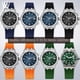 thumbnail image 5 of Correa de reloj de goma para la serie Aikon, correa de reloj deportiva de silicona resistente al agua con eslabón final de acero de liberación rápida AI6008 AI6007 AI1018 AI6038, 5 of 5