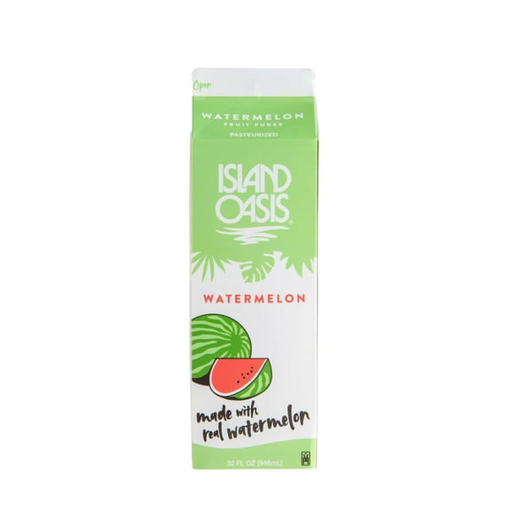 Island Oasis Watermelon Beverage Mix, 32 Fluid Ounce - 12 per case.