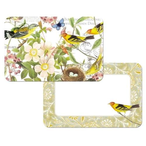 Counter Art CART40438 Chickadees /& Butterflies Reversible Placemat