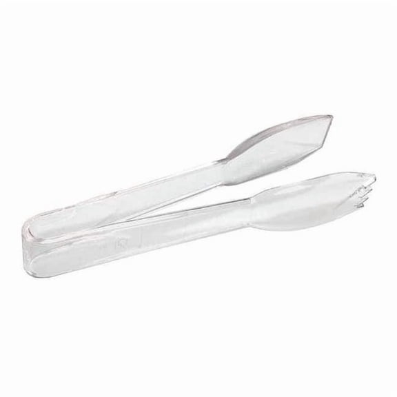 Crestware Tong,Clear,9 in. L,Plastic PCT9CL
