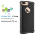 thumbnail image 2 of iPhone 7 Plus Case,[Purple/Black], 2-Piece Shockproof Rugged Rubber Anti-Slip Plastic Hard Case Cover For iPhone 7 Plus 5.5 Inch, 2 of 4