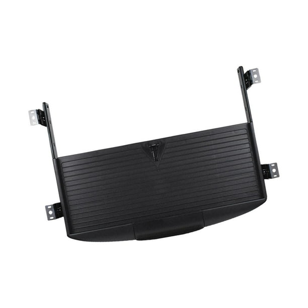 Bandeja para teclado debajo del escritorio, bandeja extraíble para teclado, placa de almacenamiento de diapositivas de extensión para oficina y hogar Negro BLESIY Bandeja para teclado debajo del escritorio