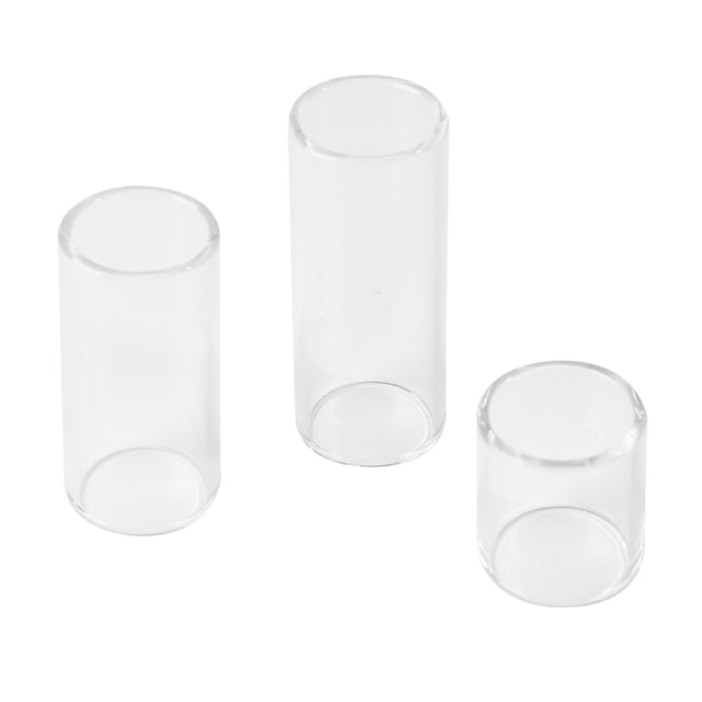Finger Slider, Guitar Slide Set Comfortable Wearing 3pcs Smooth Glass Wide Application for Instrument