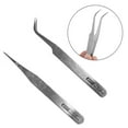 thumbnail image 3 of Pointed Tweezers Precision Needle Point Tip Tweezers Stainless Steel, 3 of 5