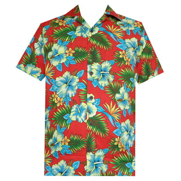 Men's Hawaiian Shirt Aloha Shirt 4XL Sunset Blue - Walmart.com