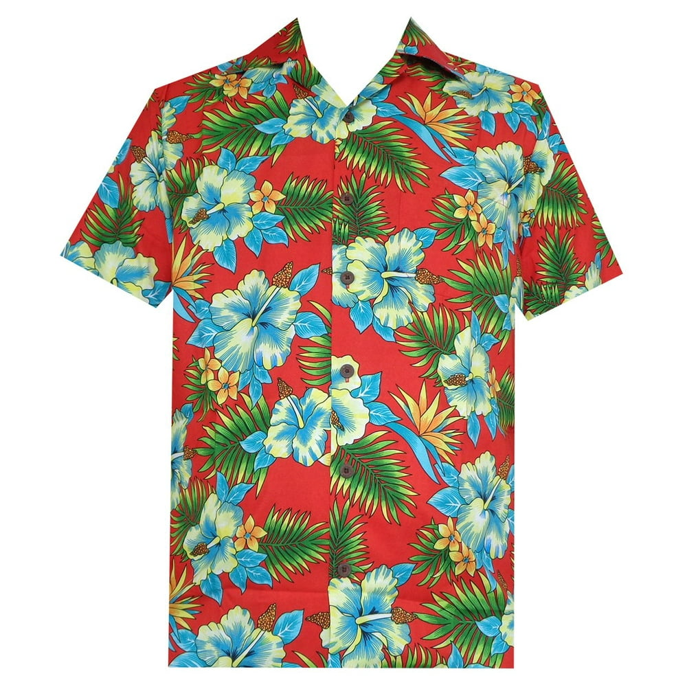 Alvish - Hawaiian Shirt 47 Mens Allover Flower Beach Aloha Casual ...