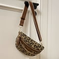 thumbnail image 3 of HUISZJ Leopard Printed Shoulder Bag, Trendy Fanny Crossbody Bag with Adjustable Strap, Fashion Sling Bag for Women Work Travel Outdoor (Brown), 3 of 10