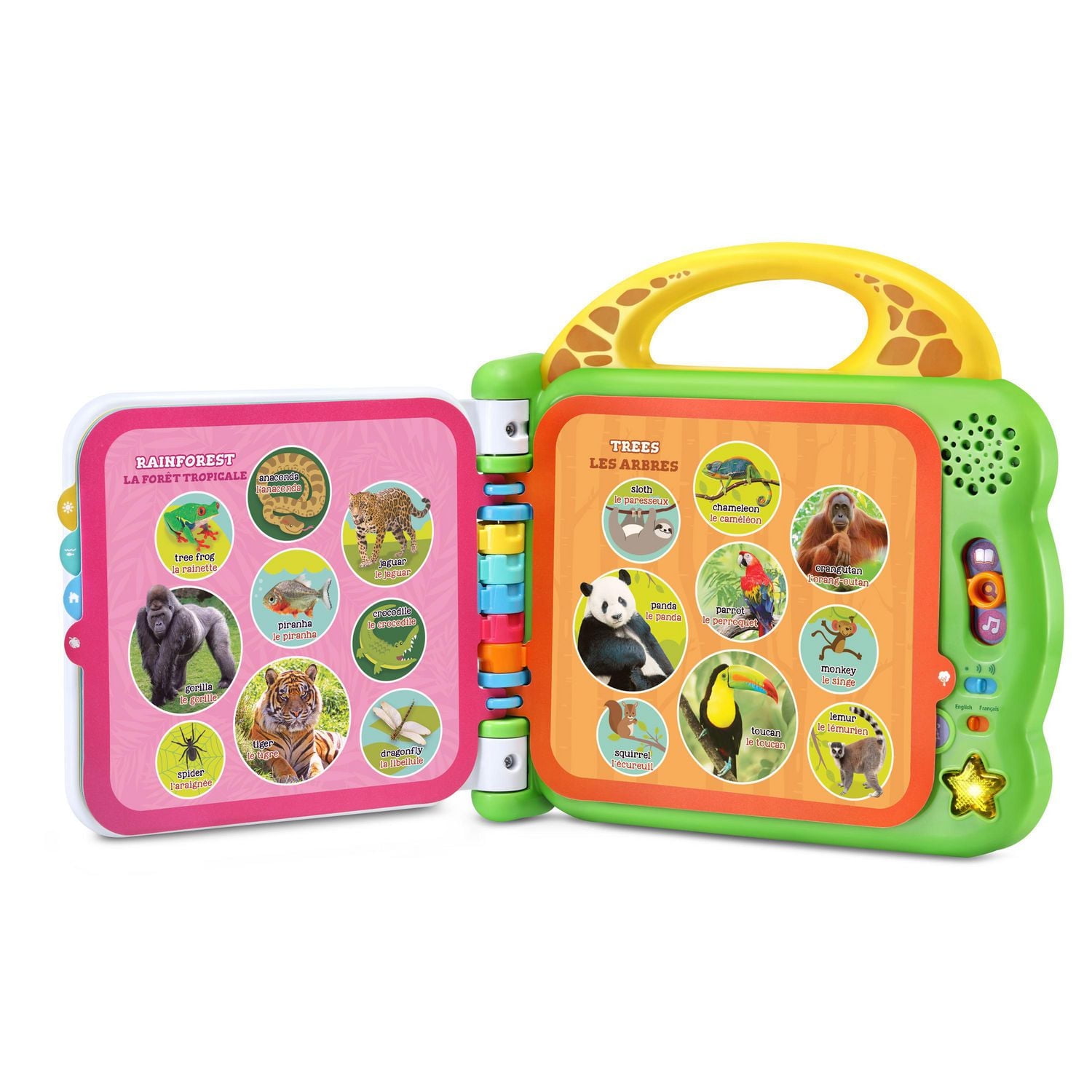 LeapFrog 100 Animals Book - Interactive Take-Along Word Book - Bilingual English & French Version, 18 months - 4 years