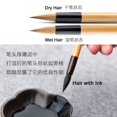 thumbnail image 4 of Pincel de caligrafía Qi Ming Wen Fang QingJin de 22 cm, pelo de comadreja, 4 of 7