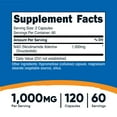 thumbnail image 5 of Nutricost NAD+ 120 Capsules (Nicotinamide Adenine Dinucleotide), 1,000mg per Serving - Gluten-Free, Vegan, 5 of 5