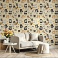 thumbnail image 2 of Cute Dog Patterns Wallpaper， Minimalist Aesthetic Quirky Style， Self adhesive and removable， waterproof Wall Decoration for Bedroom， Living Room， Drawer， Shelf， 17.7 * 118 in, 2 of 8